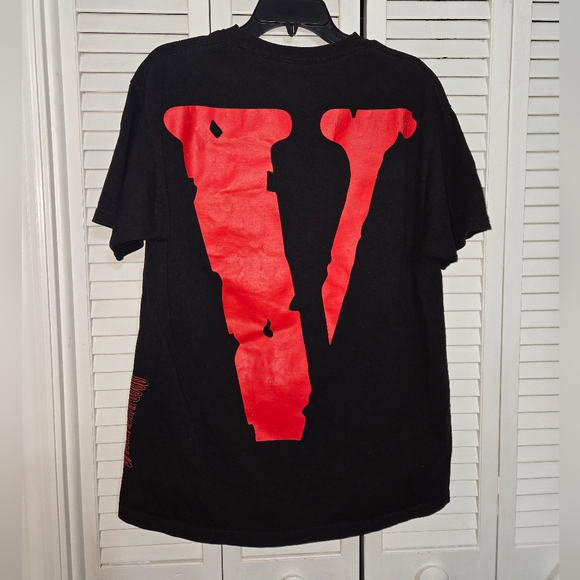 VLONE X NAV Men's L Good Intentions Black and Red Graphic T-Shirt - Picture 7 of 13